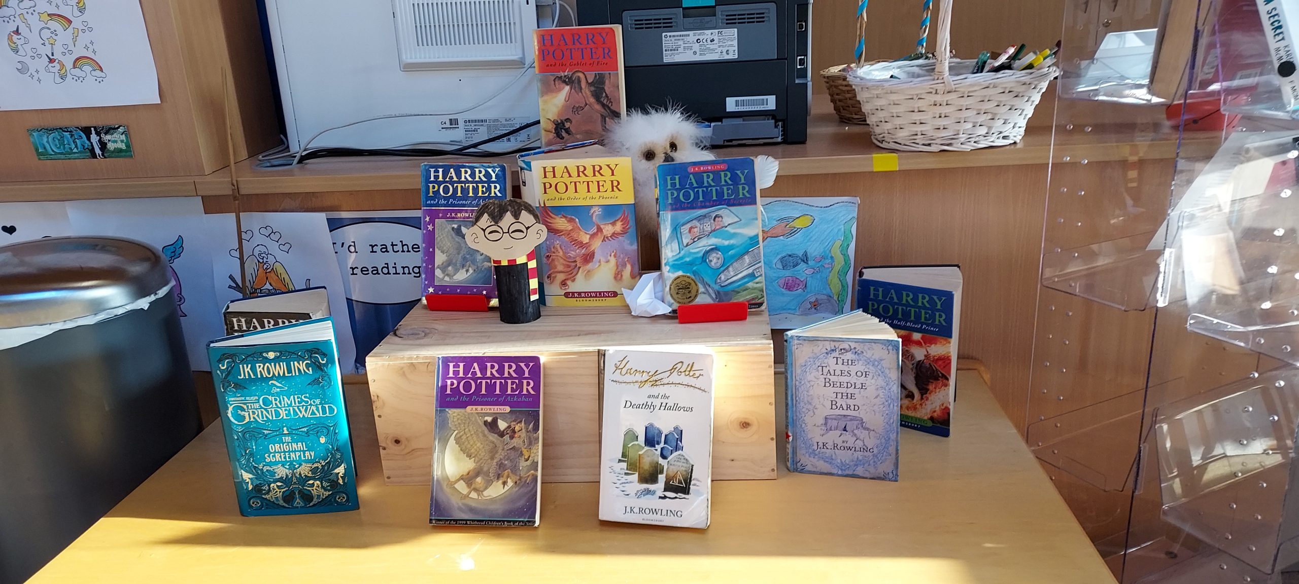 Harry Potter book display