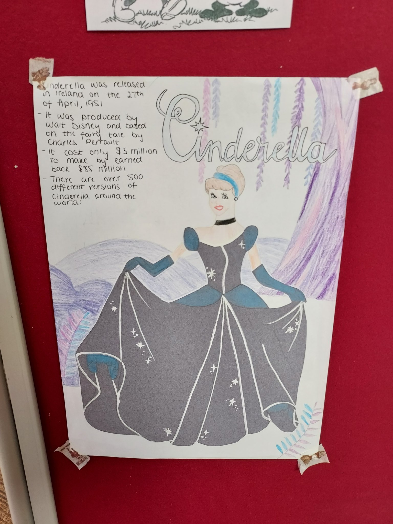 Cinderella poster made by Alice.