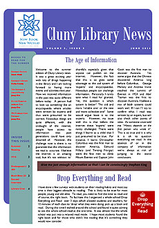 Library Newsletter - Summer 2016