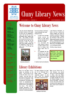 Llibrary newsletter - Winter 2012